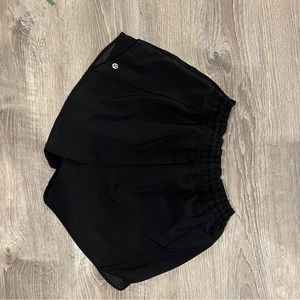 Lululemon Black Hottie Hot High Rise Shorts: 4 inch